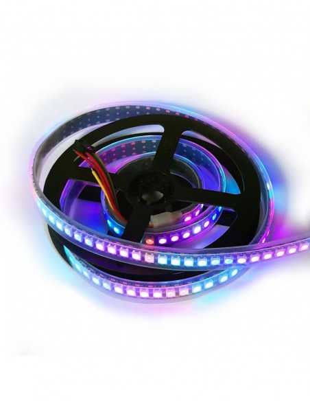 RGB digital led strip SK6812 144 leds 34w 1 meter PCB black on