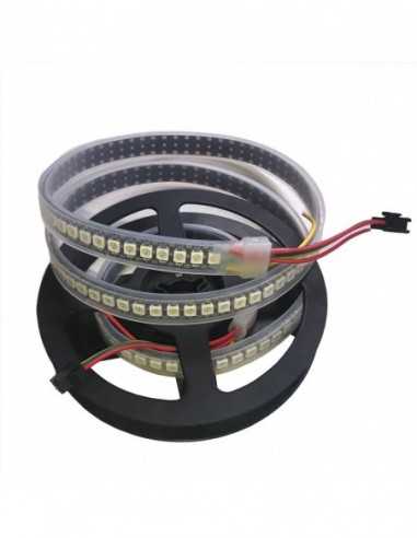 RGB digital led strip SK6812 144 leds 34w 1 meter PCB black